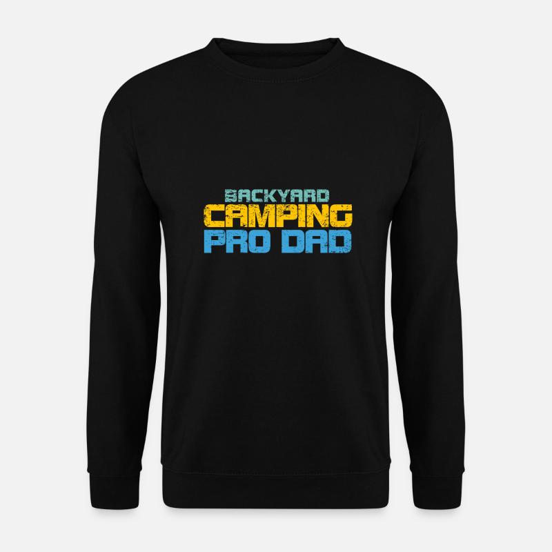 Backyard Camping Pro Dad - Unisex Pullover - Schwarz
