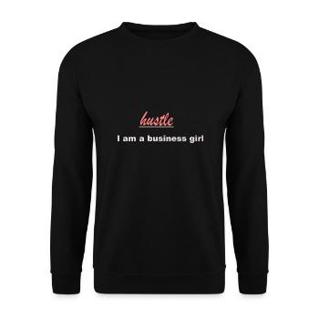 Je suis une fille d’affaires Design - Sweat-shirt Unisexe - noir - Devant - Alina (178cm) & Michal (187cm)
