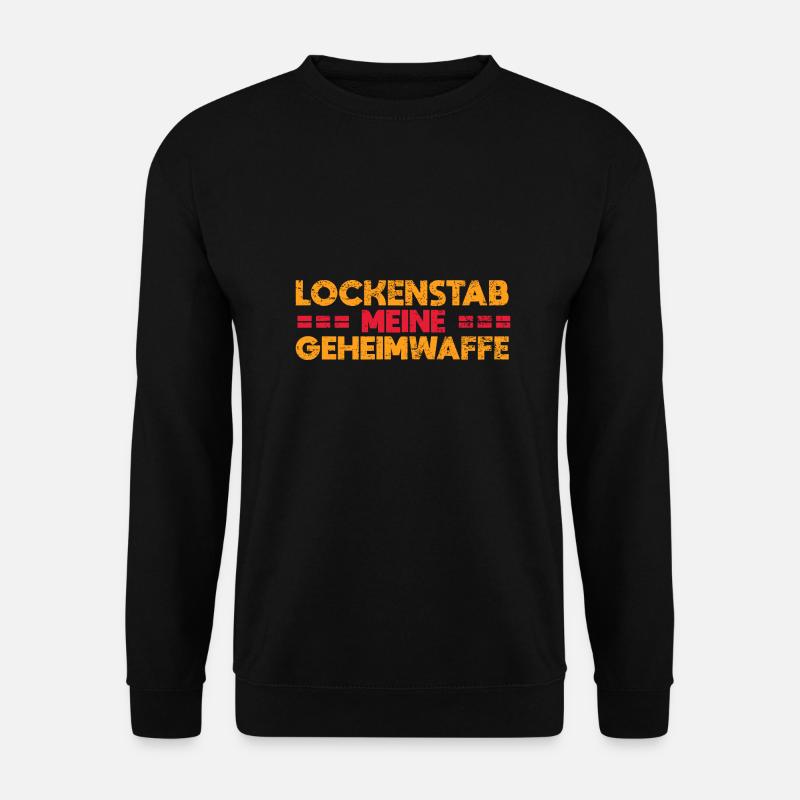 Lockenstab: Meine Geheimwaffe - Unisex Pullover - Schwarz