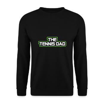 Le papa du tennis - Papa Lustig - Sweat-shirt Unisexe - noir - Devant - Alina (178cm) & Michal (187cm)