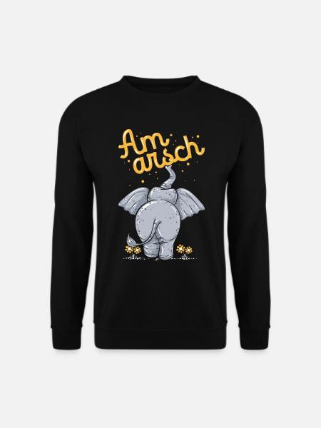 Elefant - Unisex Pullover - Schwarz
