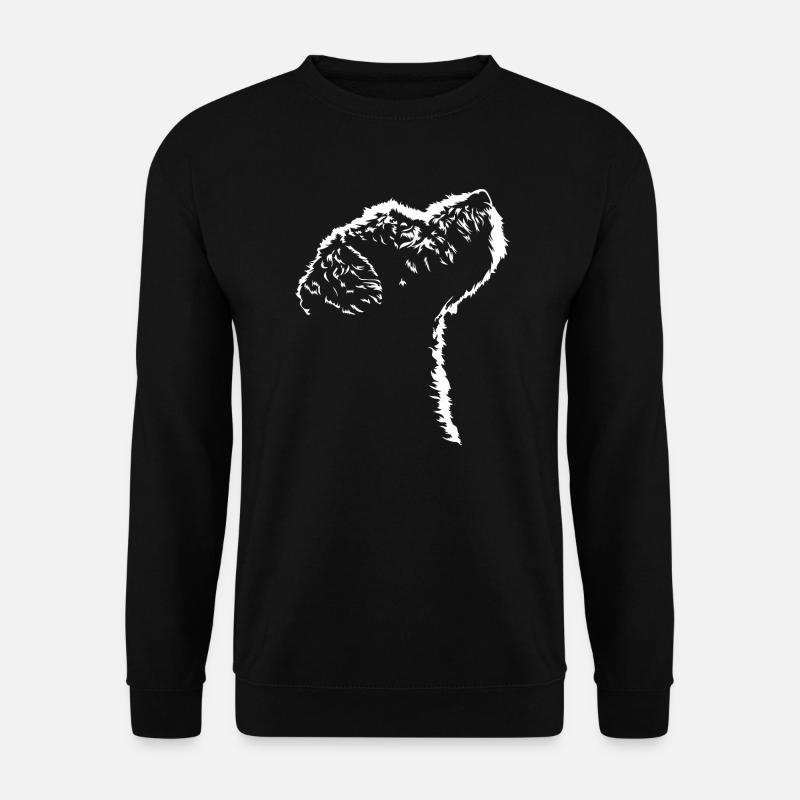 Lagotto Romagnolo Hunde Hund Silhouette Wilsigns - Unisex Pullover - Schwarz