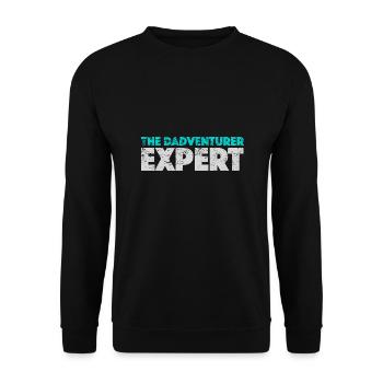 Le papa aventurier - Sweat-shirt Unisexe - noir - Devant - Alina (178cm) & Michal (187cm)