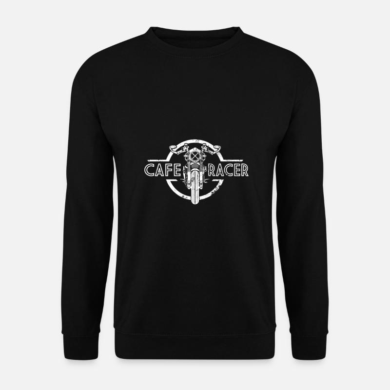 Cafe Racer Old School Custom Bike Geschenkidee - Unisex Pullover - Schwarz