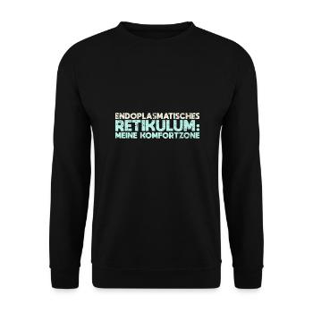Endoplasmatisches Retikulum: Meine Komfortzone - Unisex Pullover - Schwarz - Vorne - Alina (178cm) & Michal (187cm)