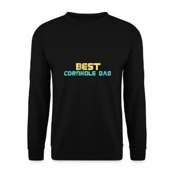 Best Cornhole Dad - Unisex Sweatshirt - black - Front - Alina (178cm) & Michal (187cm)