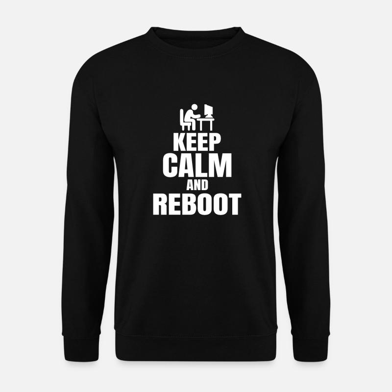 Admin Dites au programmeur administrateur Keep Calm Sys - Sweat-shirt Unisexe - noir