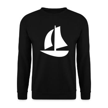 navigation à voile - Sweat-shirt Unisexe - noir - Devant - Alina (178cm) & Michal (187cm)