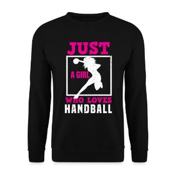 Handball HandballEur Ball Sport - Sweat-shirt Unisexe - noir - Devant - Alina (178cm) & Michal (187cm)