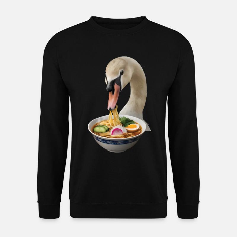 Schwan Ramen - Unisex Pullover - Schwarz