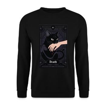 Tarotkarte - Unisex Pullover - Schwarz - Vorne - Alina (178cm) & Michal (187cm)