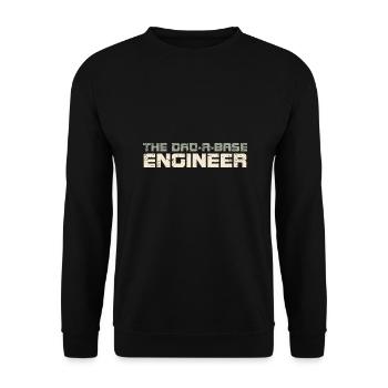 The Dad-A-Base Engineer - Unisex Sweatshirt - black - Front - Alina (178cm) & Michal (187cm)