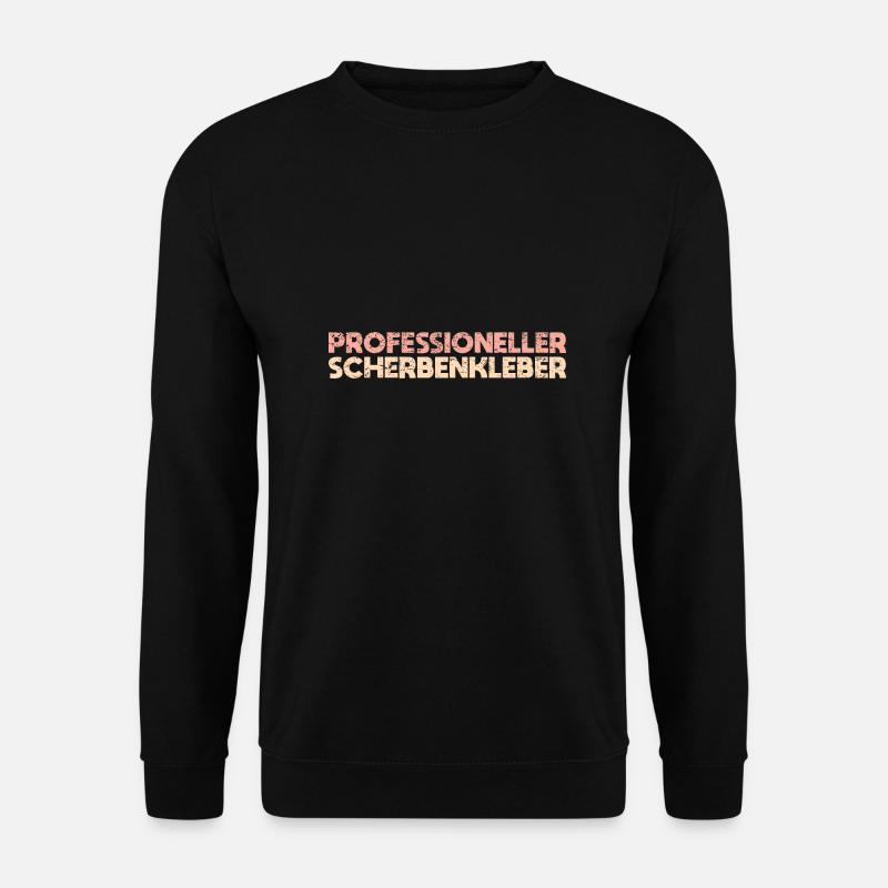Professioneller Scherbenkleber - Unisex Pullover - Schwarz