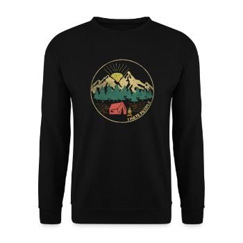 Je déteste les gens - Je déteste les gens - Sweat-shirt Unisexe - noir - Devant - Alina (178cm) & Michal (187cm)