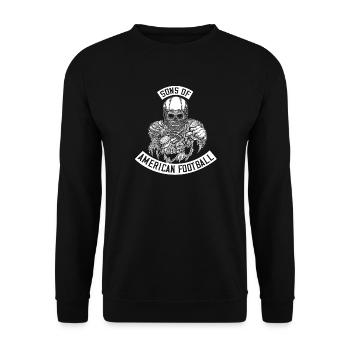 SONS OF AMERICAN FOOTBALL - Unisex Sweatshirt - black - Front - Alina (178cm) & Michal (187cm)