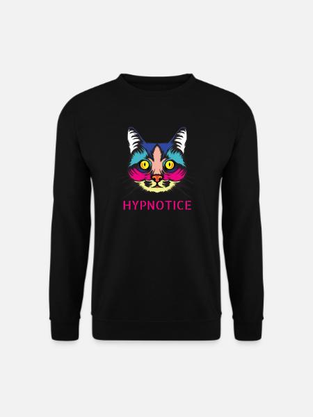 Regalo amante del gatto persiano di Cat Pop Art - Felpa unisex - nero