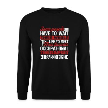 Cool Occupational Therapist Parents - Unisex Sweatshirt - black - Front - Alina (178cm) & Michal (187cm)