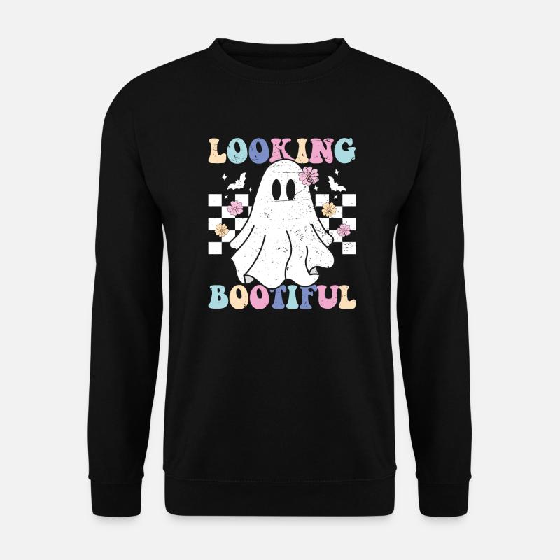 looking bootiful ghost halloween - Sweat-shirt Unisexe - noir