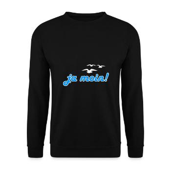 Norden Ostsee Nordsee Nordeutschland Meer - Unisex Pullover - Schwarz - Vorne - Alina (178cm) & Michal (187cm)