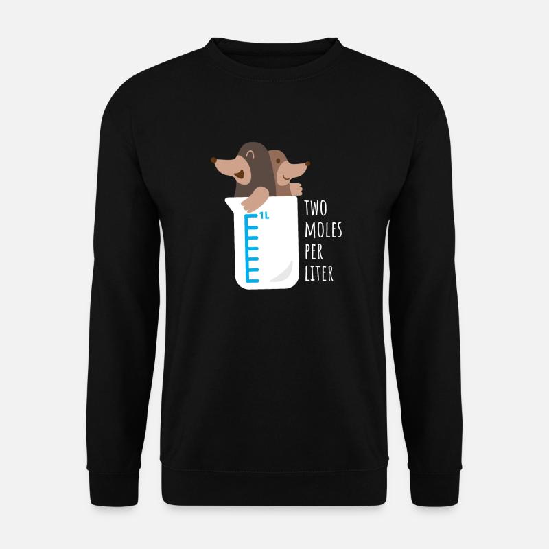 2 moles per litre - Unisex Sweatshirt - black