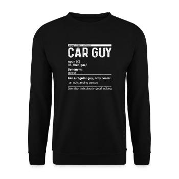 Car Guy Definition - Auto - Unisex Sweatshirt - black - Front - Alina (178cm) & Michal (187cm)