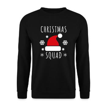 Christmas Squad - Unisex Sweatshirt - black - Front - Alina (178cm) & Michal (187cm)