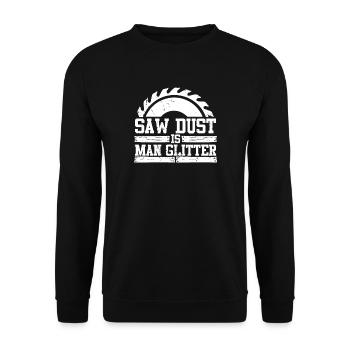 Sawdust Is Man Glitter - Bûcheron - Sweat-shirt Unisexe - noir - Devant - Alina (178cm) & Michal (187cm)