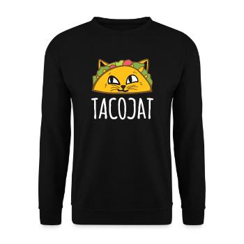 Tacocat - Tacos - Unisex Pullover - Schwarz - Vorne - Alina (178cm) & Michal (187cm)