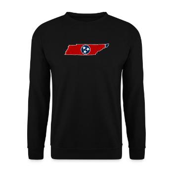Tennessee State Map - Unisex Sweatshirt - black - Front - Alina (178cm) & Michal (187cm)