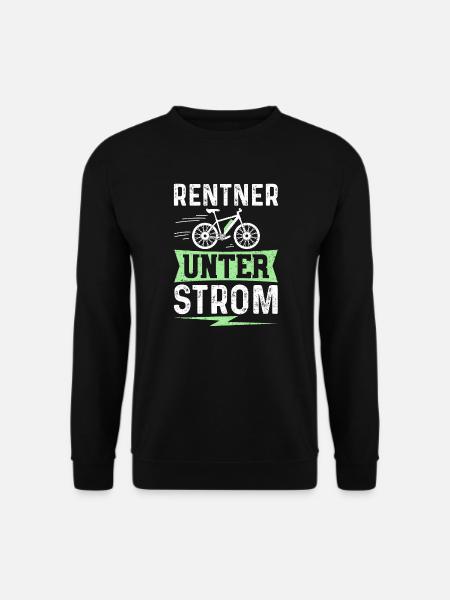 Rentner Unter Strom - E-Bike Fahrrad - Unisex Pullover - Schwarz