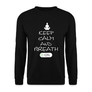 Yoga - Unisex Pullover - Schwarz - Vorne - Alina (178cm) & Michal (187cm)