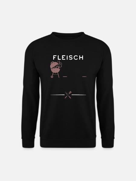 Fleisch - BBQ - Unisex Pullover - Schwarz