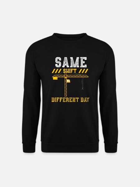 Same Shift Different Day - Unisex Sweatshirt - black