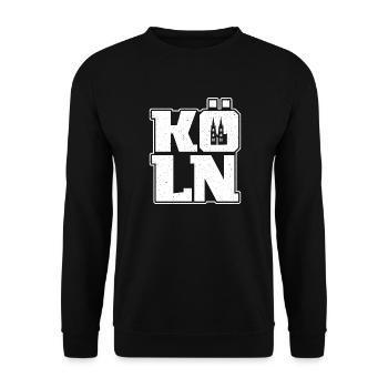 Carnaval de Cologne Souvenir Graphique Carnaval de Cologne - Sweat-shirt Unisexe - noir - Devant - Alina (178cm) & Michal (187cm)