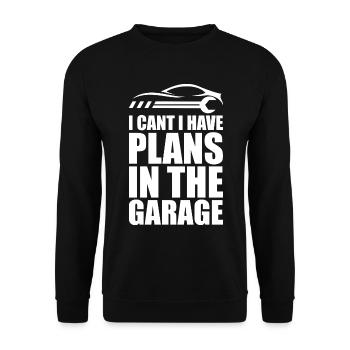 Funny Garage Sayings Car Mechanic repair cars - Unisex Sweatshirt - black - Front - Alina (178cm) & Michal (187cm)
