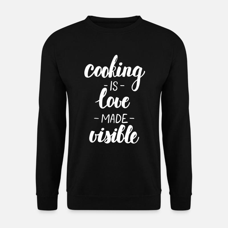 Kochen Küche Hobby Geschenk - Unisex Pullover - Schwarz
