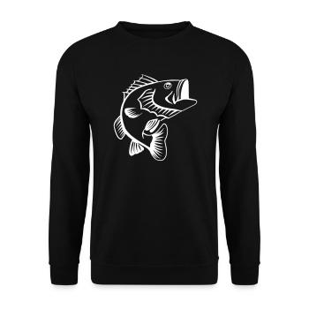 perch - Unisex Sweatshirt - black - Front - Alina (178cm) & Michal (187cm)