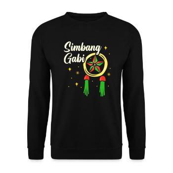 Pinoy Christmas Design für stolze Filipinos - Unisex Pullover - Schwarz - Vorne - Alina (178cm) & Michal (187cm)