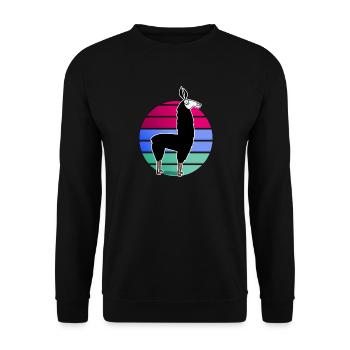 Call eighties - Unisex Pullover - Schwarz - Vorne - Alina (178cm) & Michal (187cm)