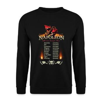 Napoleon European Tour T-Shirt Design - Unisex Pullover - Schwarz - Vorne - Alina (178cm) & Michal (187cm)