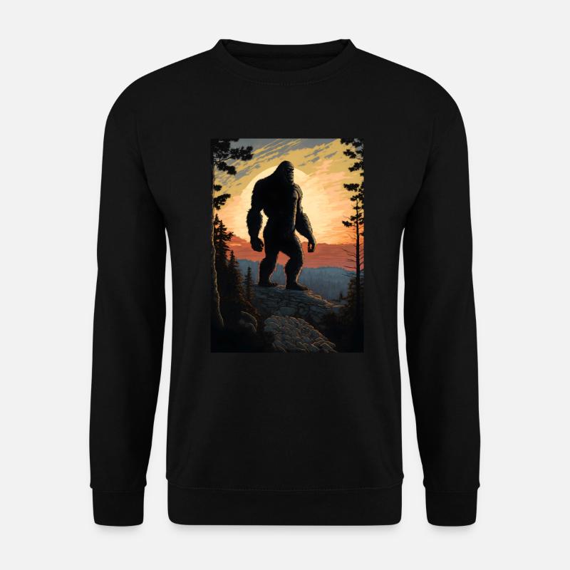 Bigfoot at Sunset - Unisex Sweatshirt - black