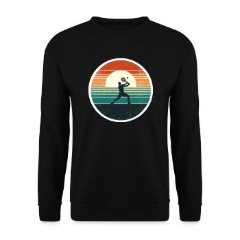 Tennis - Unisex Pullover - Schwarz - Vorne - Alina (178cm) & Michal (187cm)