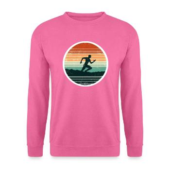 Sprinter Läufer Leichtathletik Sport - Unisex Pullover - Pink - Vorne