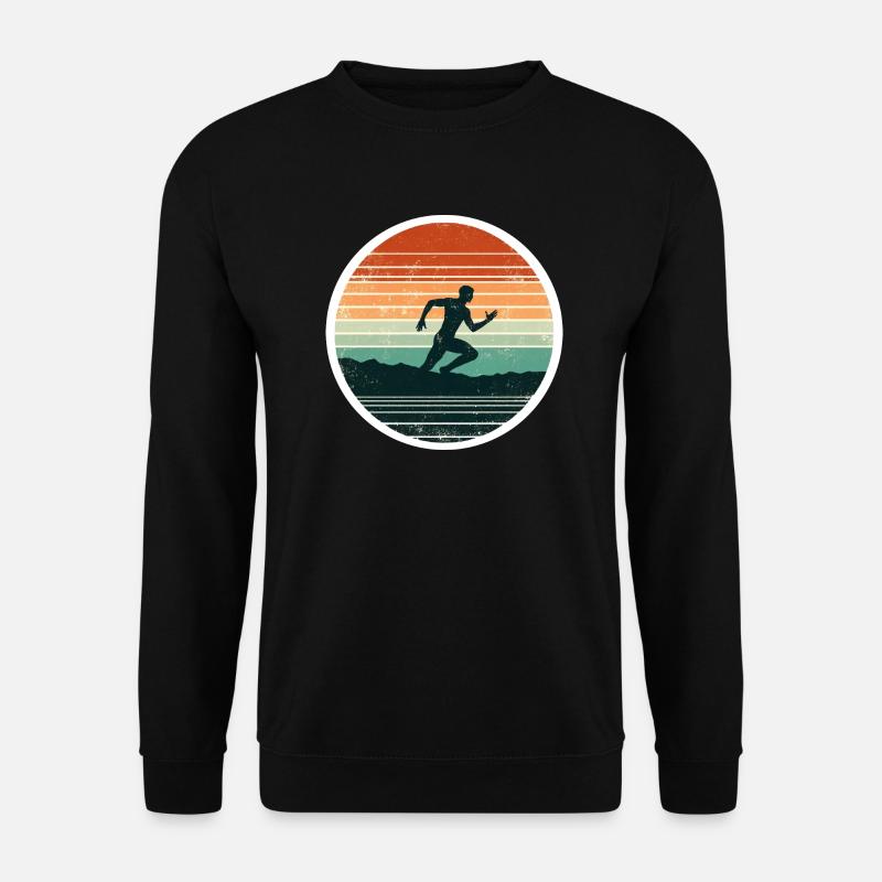 Sprinter Läufer Leichtathletik Sport - Unisex Pullover - Schwarz