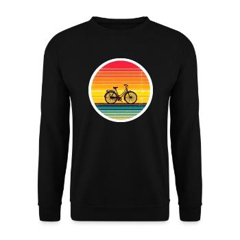 Bicyclette - Sweat-shirt Unisexe - noir - Devant - Alina (178cm) & Michal (187cm)