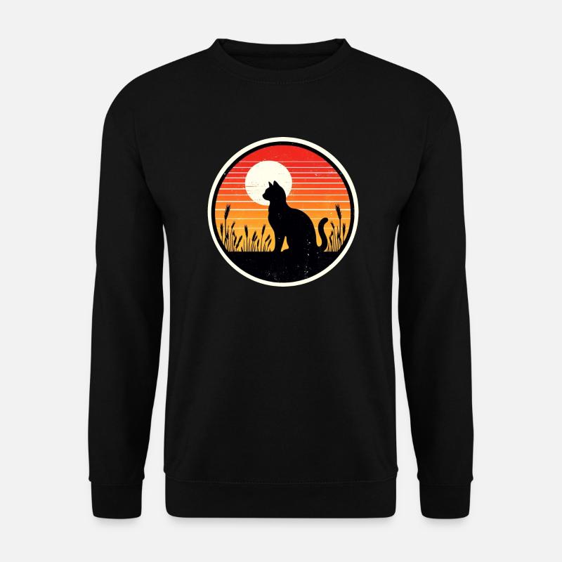 Katze - Unisex Pullover - Schwarz