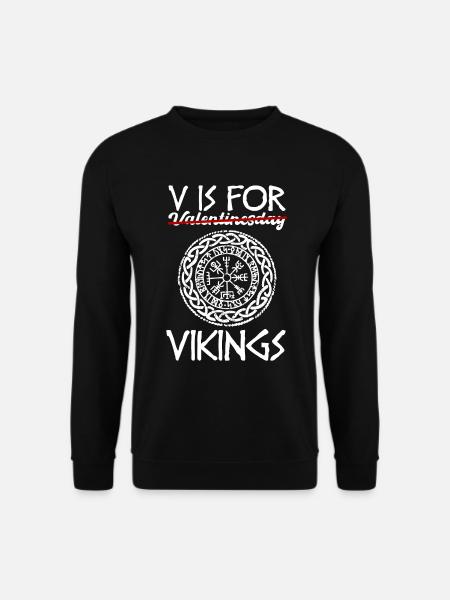 Cadeau Viking de la Saint-Valentin - Sweat-shirt Unisexe - noir
