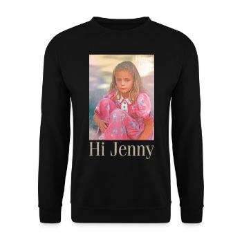 Forrest Gump Hi Jenny - Unisex Sweatshirt - black - Front - Alina (178cm) & Michal (187cm)