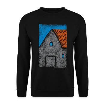 House - Unisex Sweatshirt - black - Front - Alina (178cm) & Michal (187cm)