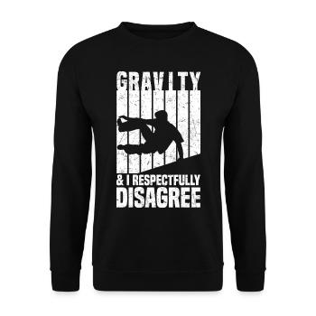 Cadeaux de Parkour | Freerunning Sport Freerunner - Sweat-shirt Unisexe - noir - Devant - Alina (178cm) & Michal (187cm)